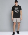 Shop Men's Black Printed Slim Fit T-shirt