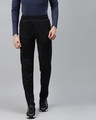 Shop Men Black Slim Fit Sweatshirt-Front