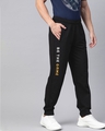 Shop Men Black Solid Track Pants-Design