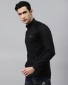 Shop Men Black Slim Fit Jacket-Design