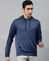 Shop Men Blue Slim Fit Sweatshirt-Front
