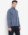 Shop Men Blue Slim Fit Jacket-Full