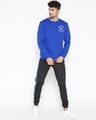 Shop Men Blue Slim Fit Sweatshirt