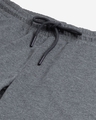 Shop Men Charcoal Grey Black Slim Fit Colourblocked Track Pants-Full