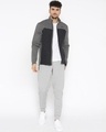 Shop Men Grey Color Block Slim Fit Jacket