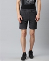 Shop Men Charcoal Grey Pure Cotton Mid Rise Training Or Gym Sports Shorts-Front