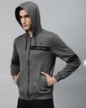 Shop Men Grey Slim Fit Jacket-Design