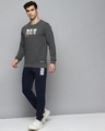 Shop Men Grey Printed Slim Fit Sweatshirt