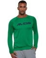 Shop Men Green Slim Fit Sweatshirt-Front