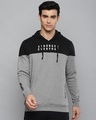 Shop Men Grey Color Block Slim Fit Sweatshirt-Front