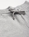 Shop Men's Grey Melange Slim Fit Solid Joggers-Full