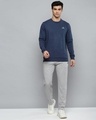 Shop Men's Grey Melange Slim Fit Solid Joggers