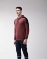 Shop Men Maroon Slim Fit Sweatshirt-Design