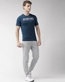 Shop Men's Blue Printed Slim Fit T-shirt