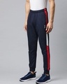 Shop Men's Navy Blue Solid Slim Fit Joggers-Design