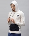 Shop Men White Color Block Slim Fit Sweatshirt-Design