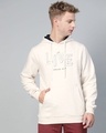 Shop Men White Printed Slim Fit Sweatshirt-Front