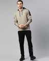 Shop Men Green Self Design Slim Fit Sweatshirt