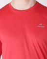 Shop Men's Red Slim Fit T-shirt-Full