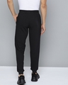 Shop Men's Black White Typography Printed Mid Rise Slim Fit Track Pants-Design