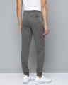 Shop Men's Charcaol Grey Melange Solid Mid Rise Slim Fit Track Pants-Design