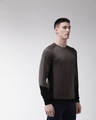 Shop Men's Charcoal Grey Training Slim Fit Sweatshirt-Full