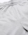 Shop Men's Grey Melange Colourblocked Mid Rise Slim Fit Track Pants-Full