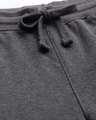 Shop Men's Grey Typography Printed Mid Rise Slim Fit Track Pants-Full
