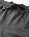 Shop Men's Grey Typography Printed Mid Rise Slim Fit Track Pants-Full