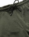 Shop Men's Olive Green Mid Rise Slim Fit Track Pants-Full
