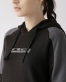 Shop Women Black Printed Slim Fit Sweatshirt