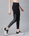 Shop Women Black Secure Fit Solid Cropped Training Tights-Design