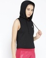 Shop Women Black Slim Fit Sweatshirt-Design