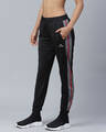 Shop Women Black Solid Slim Fit Track Pants-Full