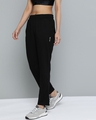 Shop Women Black Solid Straight Fit Track Pants-Design