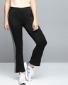 Shop Women Black Solid Track Pants-Front