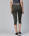 Shop Women Charcoal Grey Solid 3/4th Training Tights