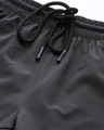 Shop Women Charcoal Grey Solid Regular Fit Running Shorts-Full