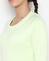 Shop Women's Green Slim Fit T-shirt-Full