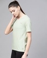 Shop Women's Green Slim Fit T-shirt-Design