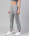 Shop Women Grey Melange Solid Track Pants-Design