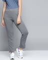 Shop Women Grey Solid Track Pants-Front