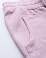 Shop Women Lavender Slim Fit Solid Knitted Track Pants