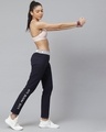 Shop Women Navy Solid Training Track Pants