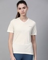 Shop Women's White Slim Fit T-shirt-Front