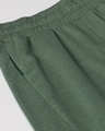 Shop Women Olive Green Slim Fit Solid Cropped Track Pants-Full