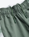 Shop Women Olive Green Solid Slim Fit Track Pants With Side Taping Detail-Full
