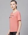 Shop Women's Pink Printed Slim Fit T-shirt-Design
