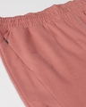 Shop Women Peach Coloured Slim Fit Solid Cropped Track Pants-Full