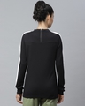 Shop Women's Black Self Design Slim Fit Sweatshirt-Design